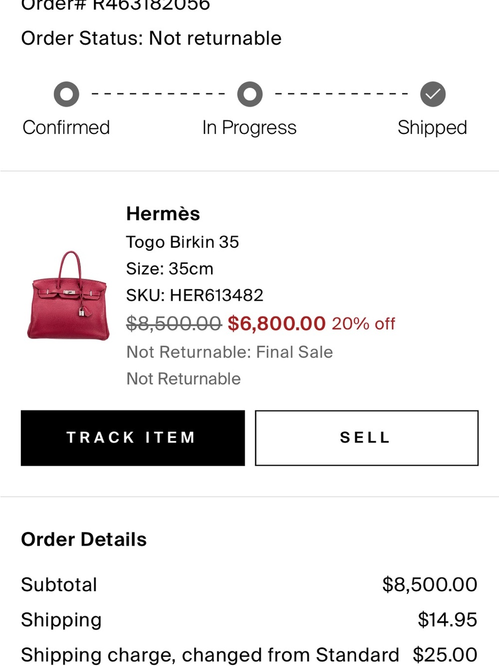 Hermes Togo Birkin - Picture 13 of 17
